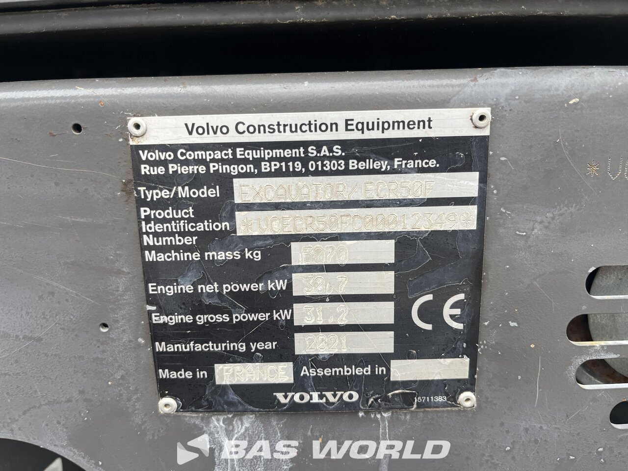 Other : Volvo ECR50 F Mini excavator <10t