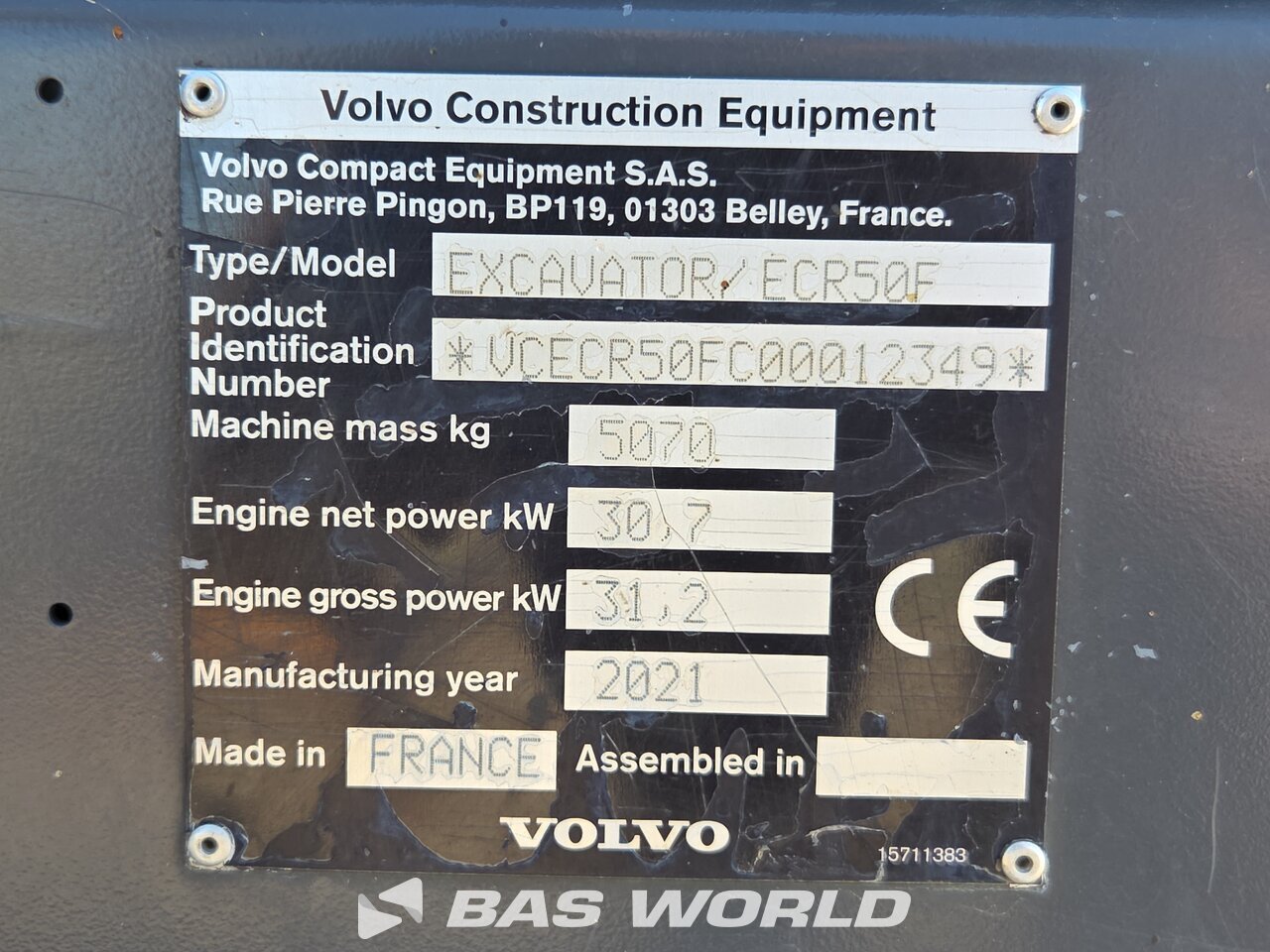 Other : Volvo ECR50 F Mini excavator <10t