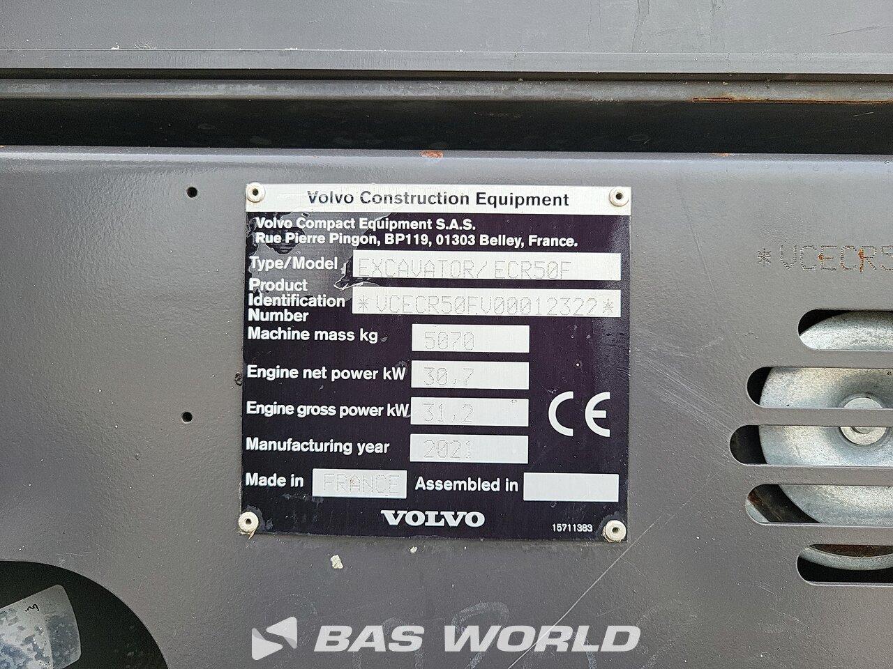 Other : Volvo ECR50 F Mini excavator <10t