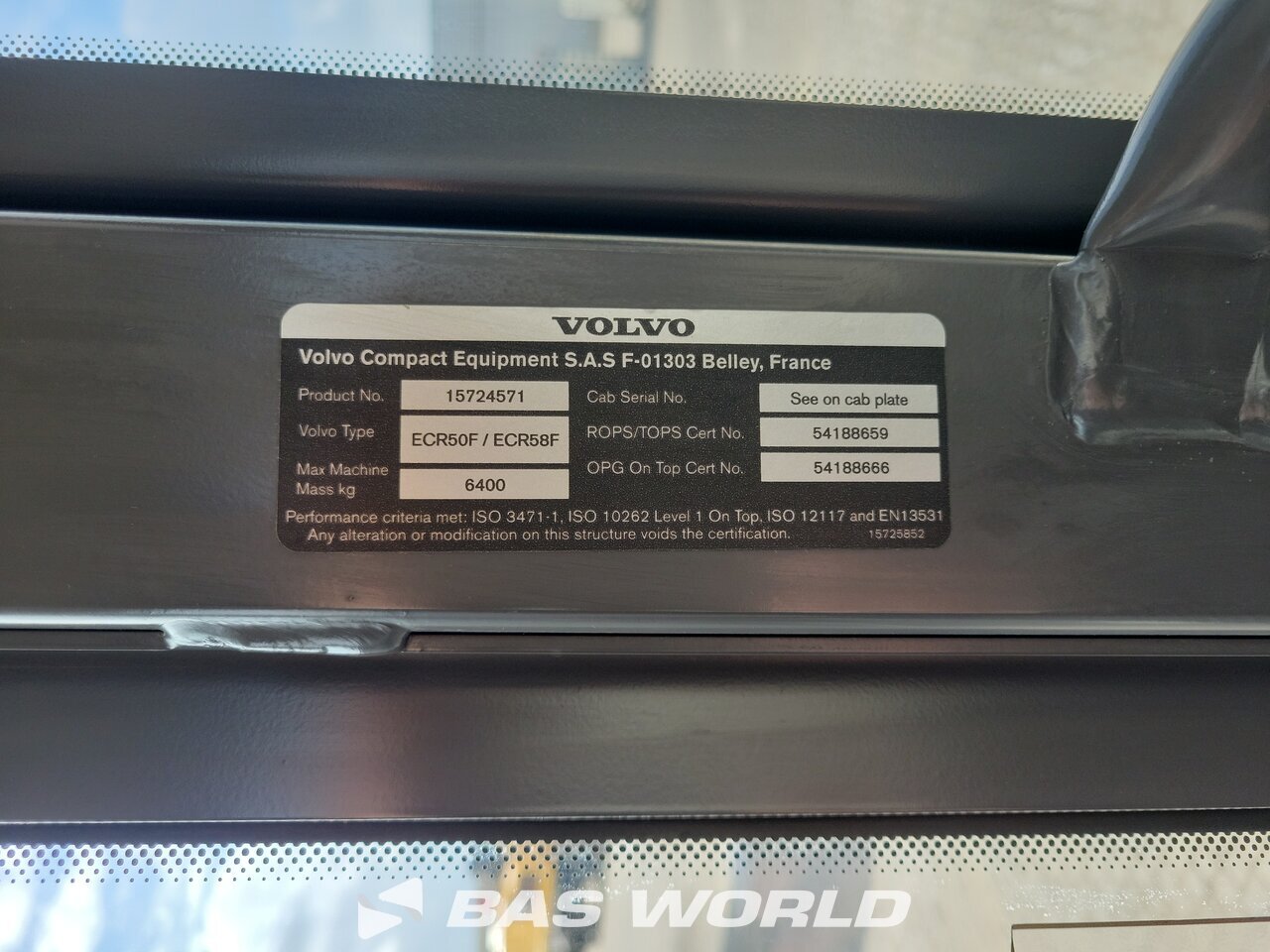 Other : Volvo ECR50 F حفارة صغيرة أقل من 10 طن (حفارات صغيرة)