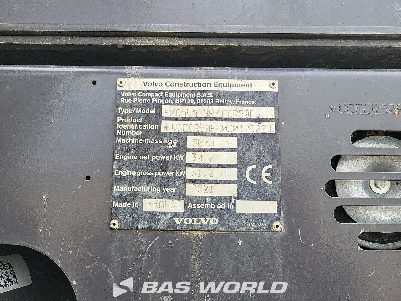 Other : Volvo ECR50 F حفارة صغيرة أقل من 10 طن (حفارات صغيرة)