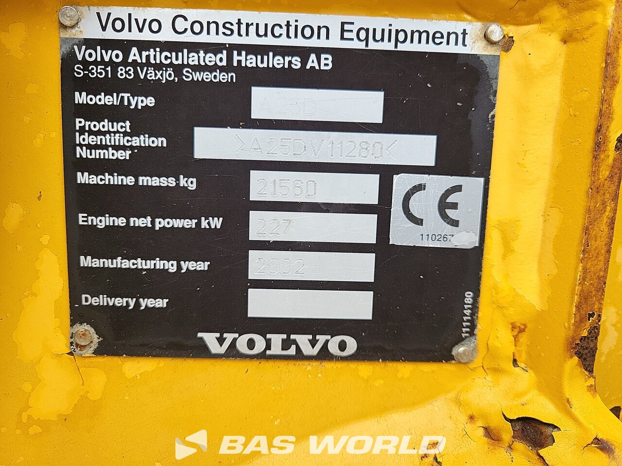 Other : Volvo A25 D قلابة مفصلية
