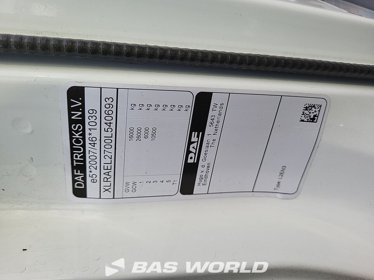 Other : DAF XB 260 Kippiautot kuorma-auto