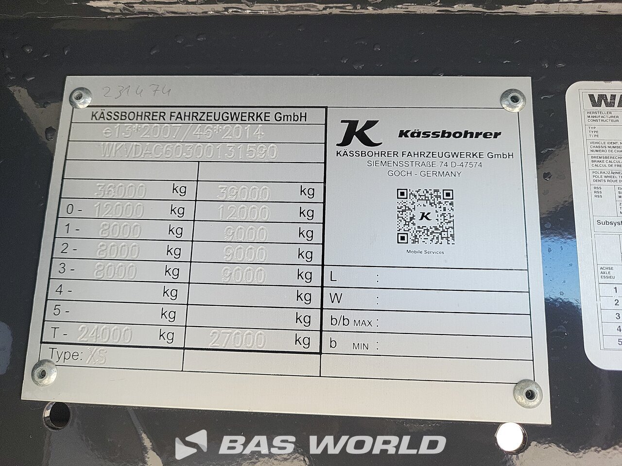 Other : Kässbohrer Kippiautot puoliperävaunut