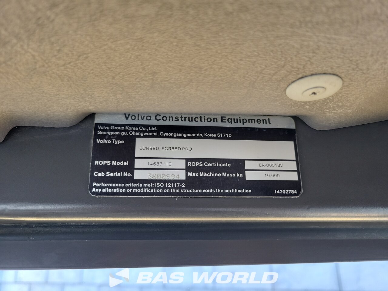 Other : Volvo ECR88 D Mini excavator <10t
