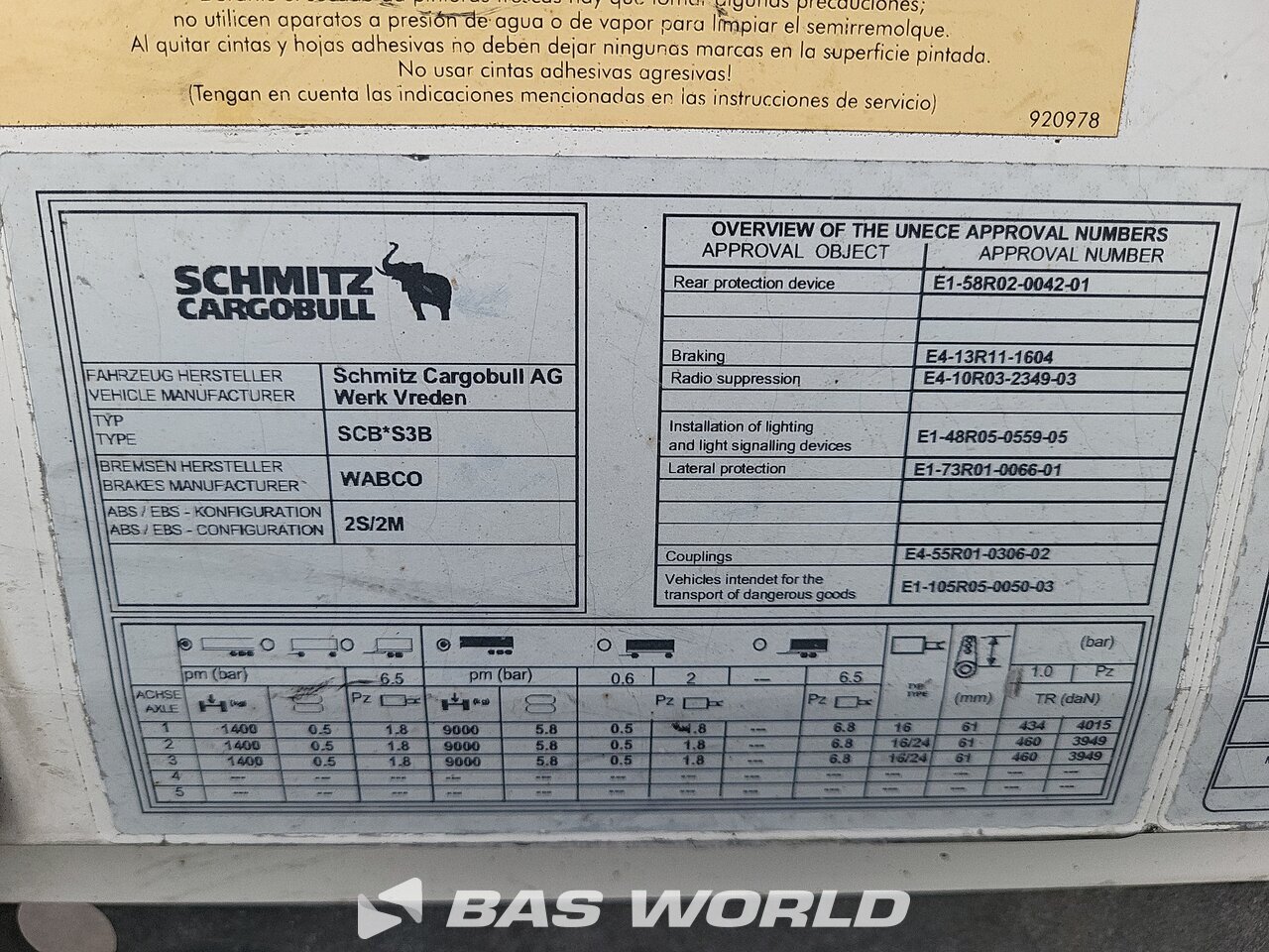 Other : Schmitz Semirimorchi furgoni