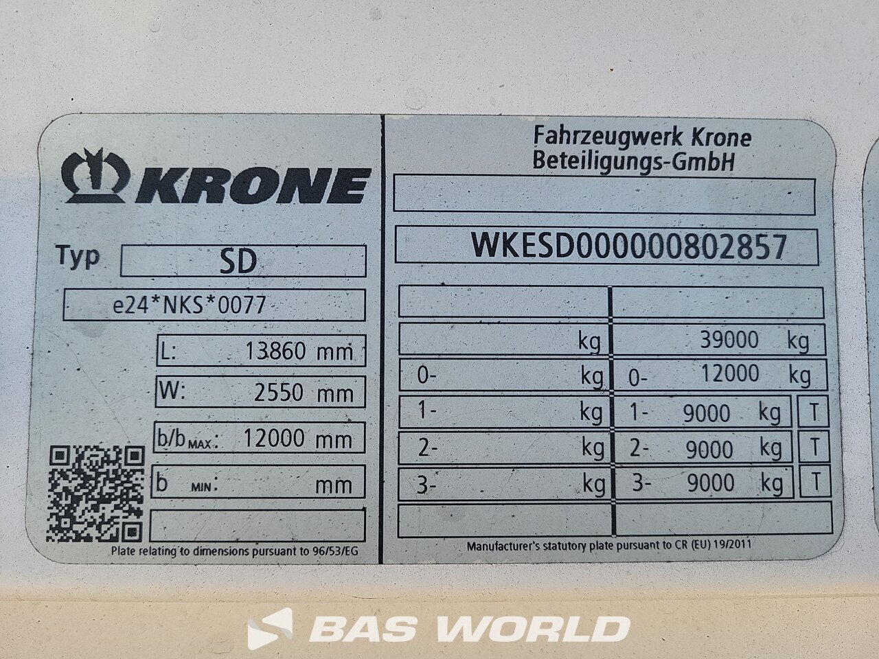 Other : Krone Zatvoreno poluprikolic