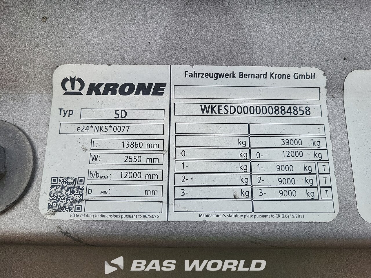 Other : Krone Lukket sættevogn