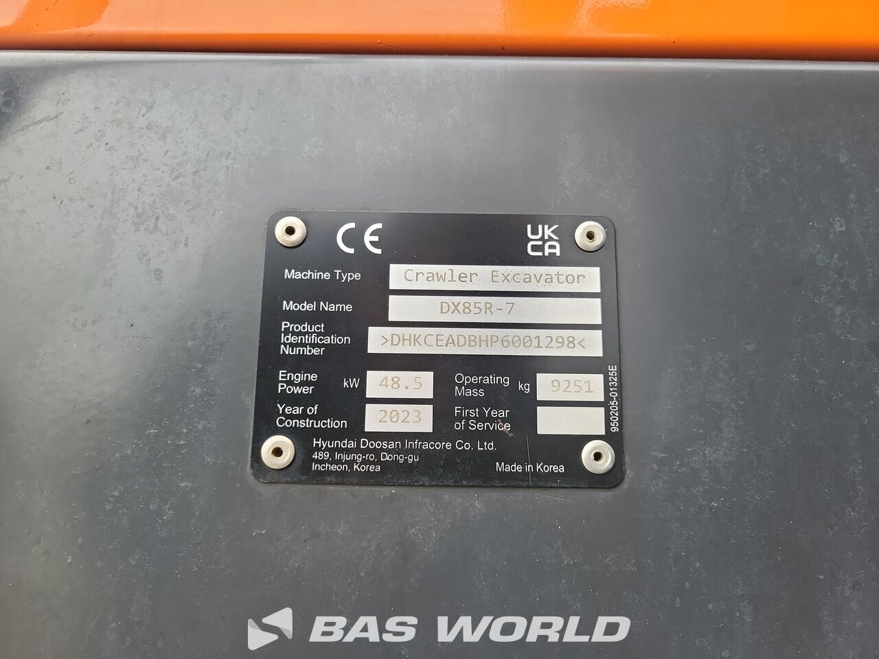 Other : Doosan DX85 R-7 Mini bager <10t
