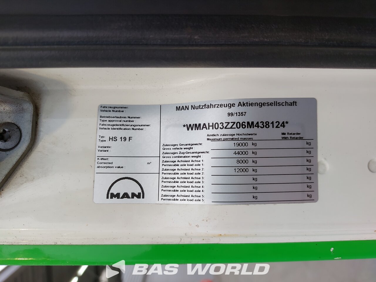 Other : MAN TGA 18.310 hooklift truck