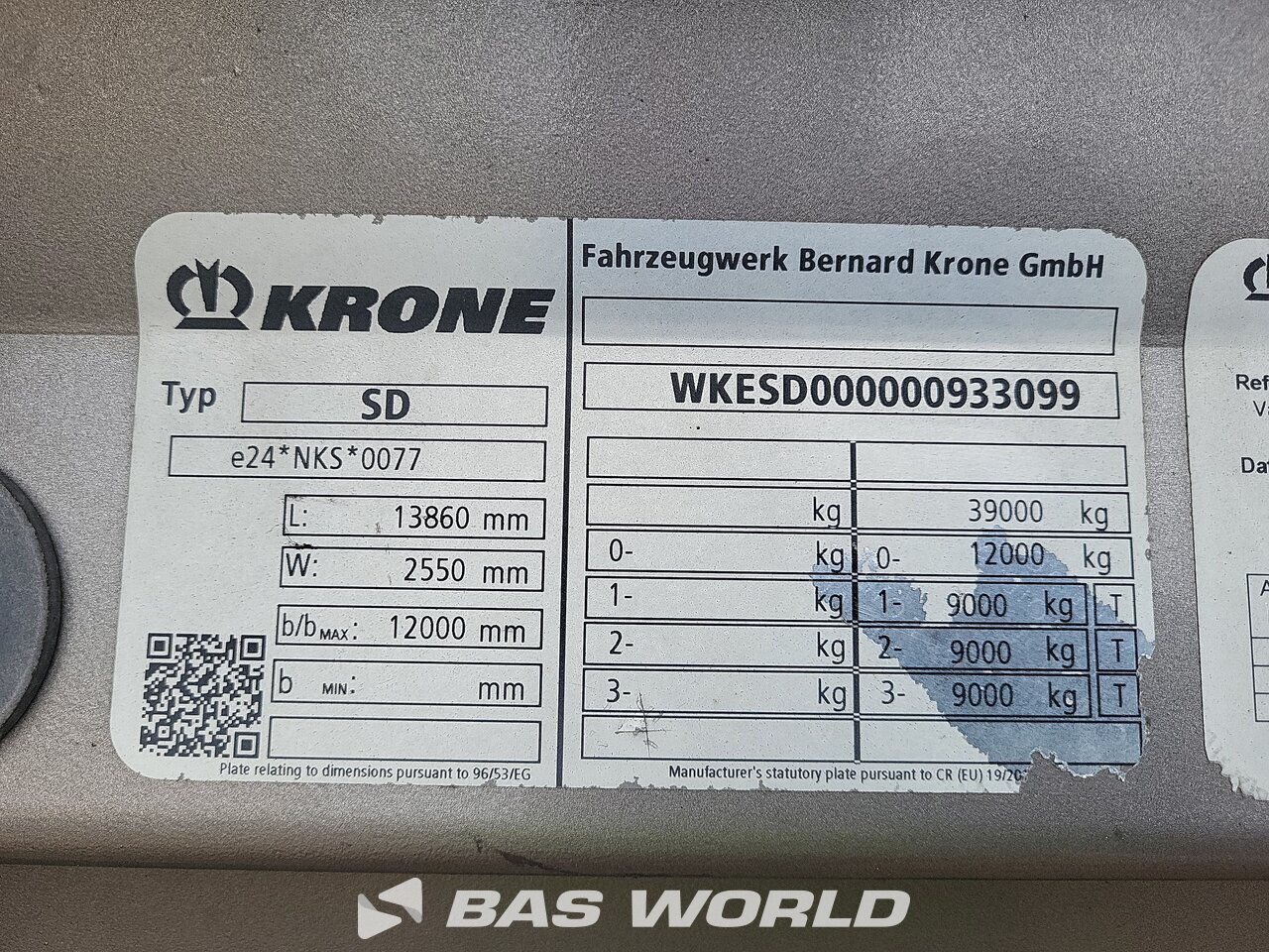 Other : Krone Lukket sættevogn