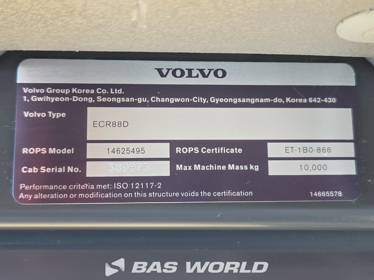 Other : Volvo ECR88 Minibagger <10t