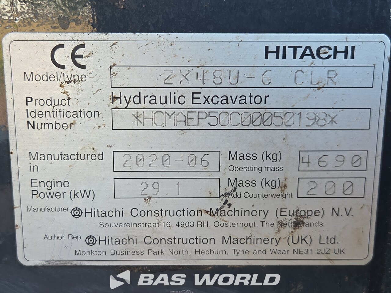 Other : Hitachi ZX48 U-6 حفارة صغيرة أقل من 10 طن (حفارات صغيرة)