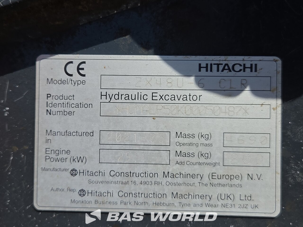 Other : Hitachi ZX48 U-6 Mini excavadora <10t