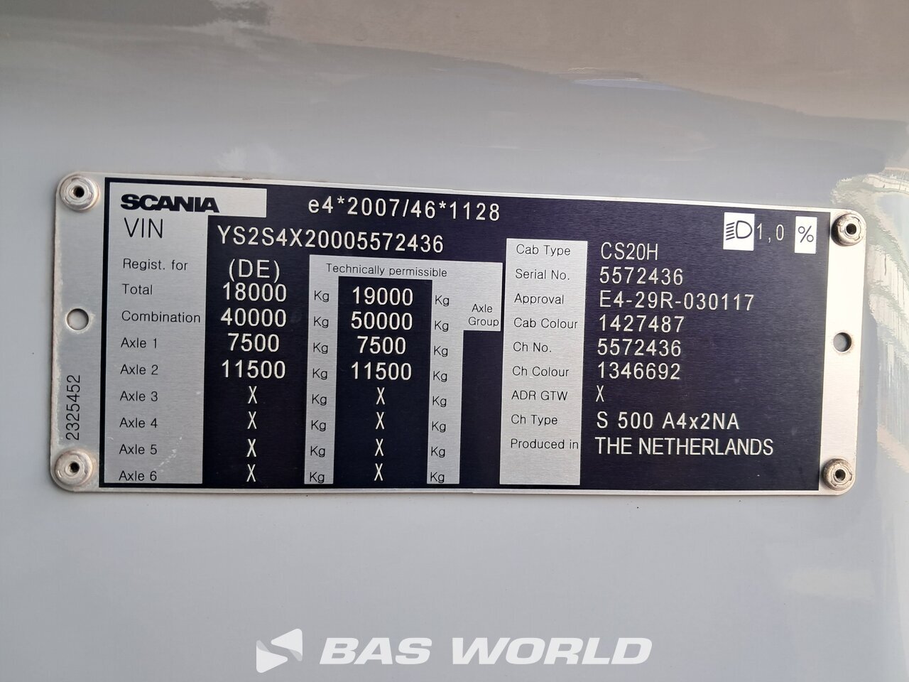 Other : Scania S500 Dragbil