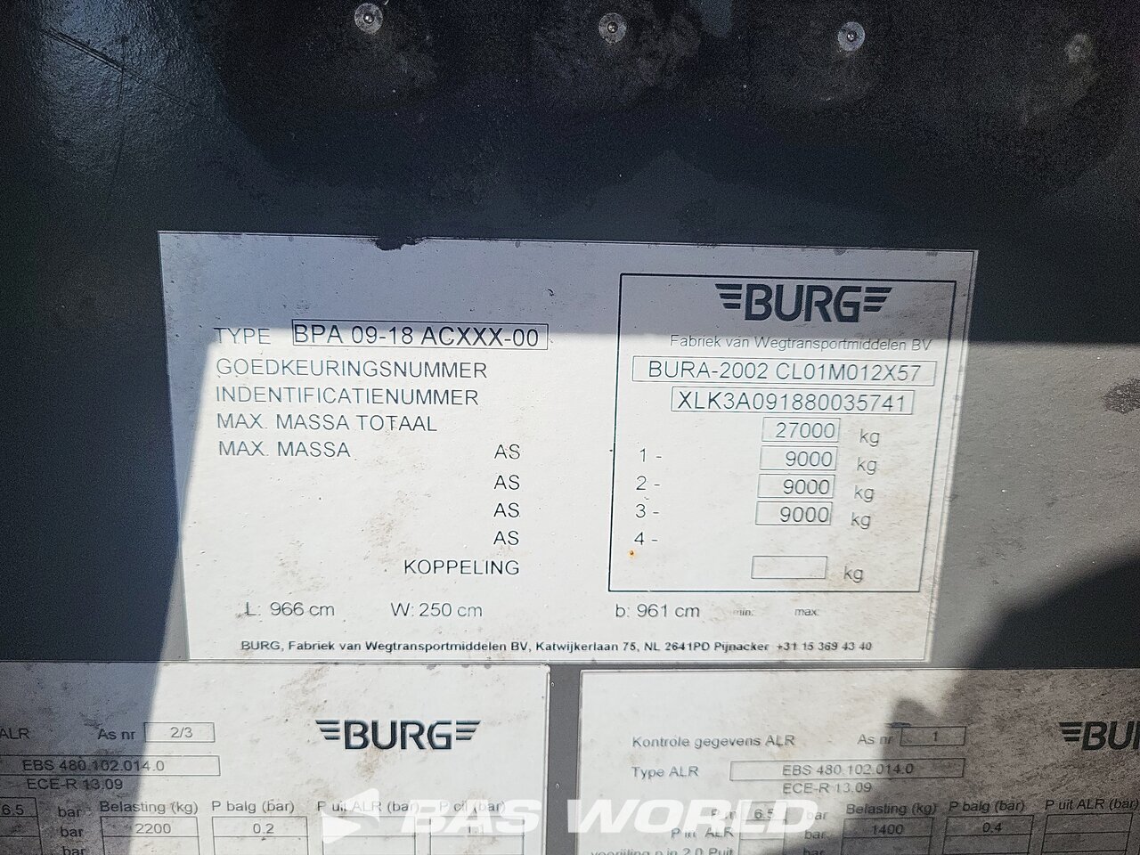 Other : Burg Containerchassis Anhänger