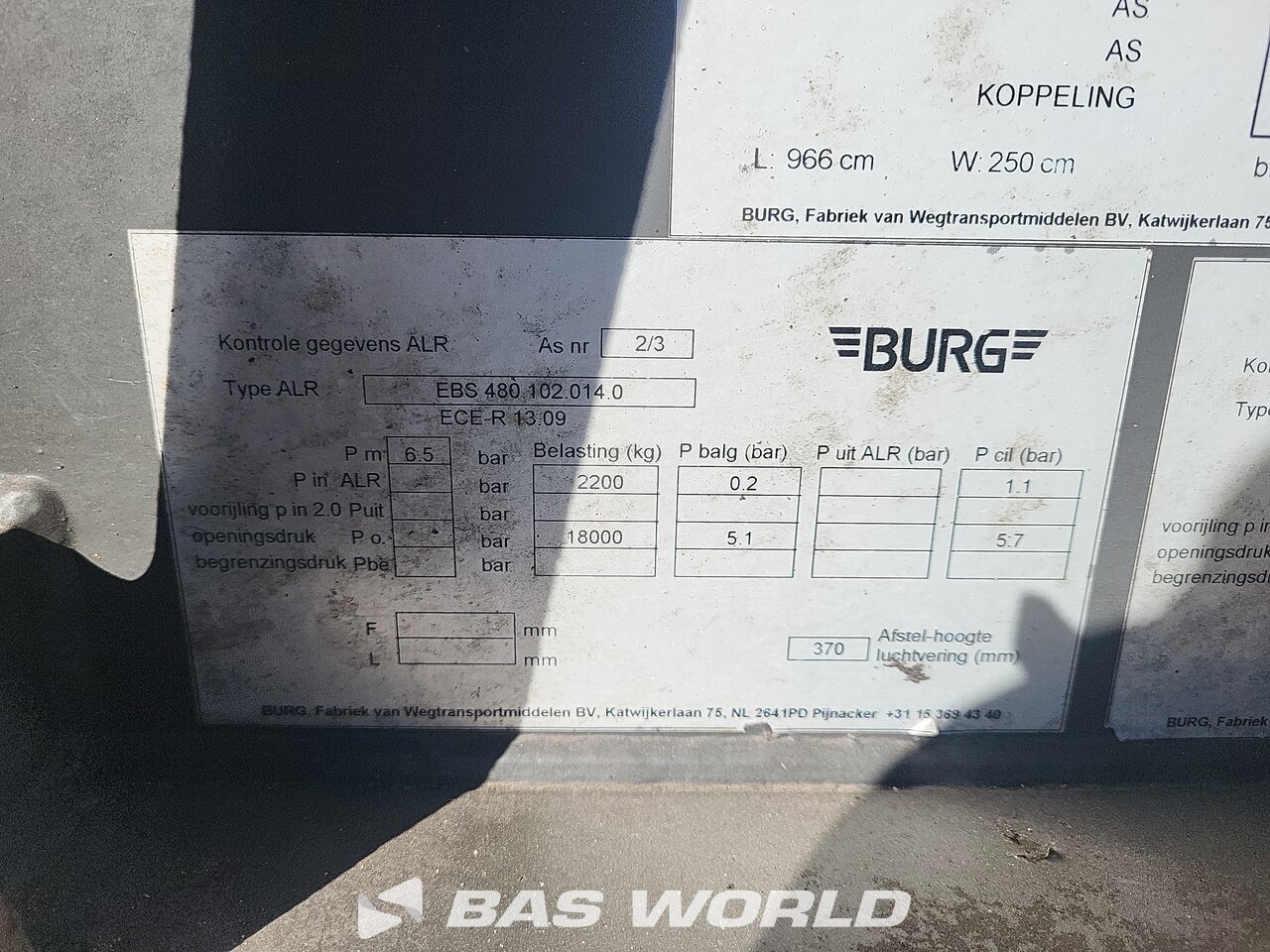Other : Burg Containerchassis Anhänger