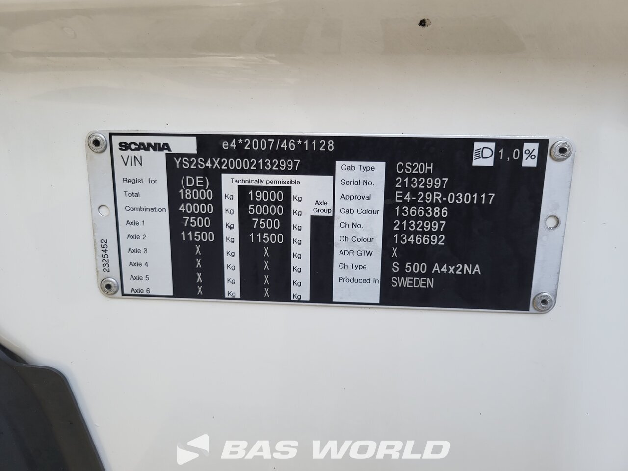 Other : Scania S500 Dragbil
