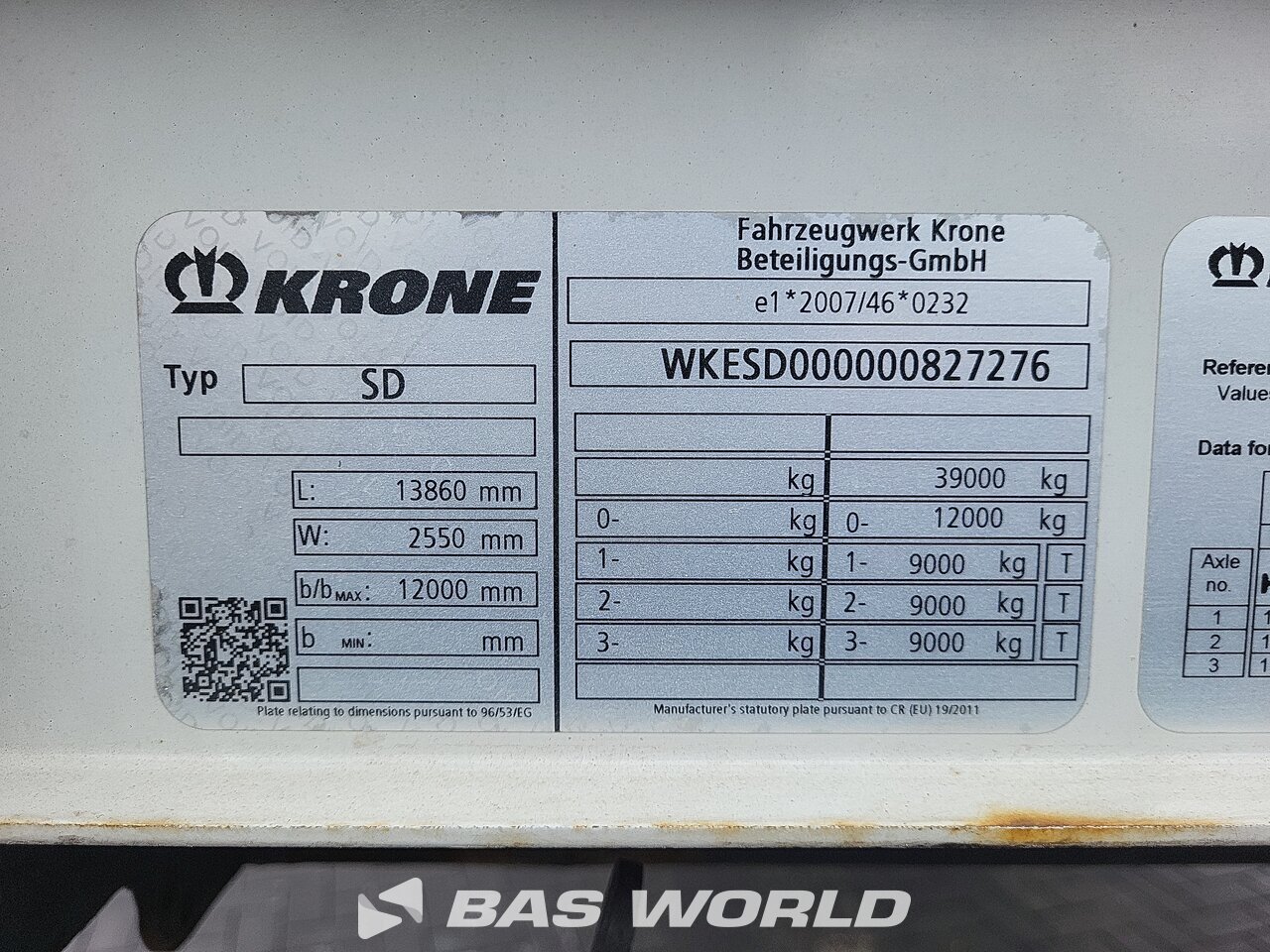 Other : Krone Naczepa plandeka firana