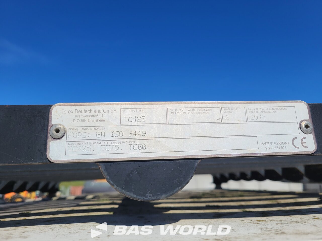 Other : Terex TC75 Mini bager <10t