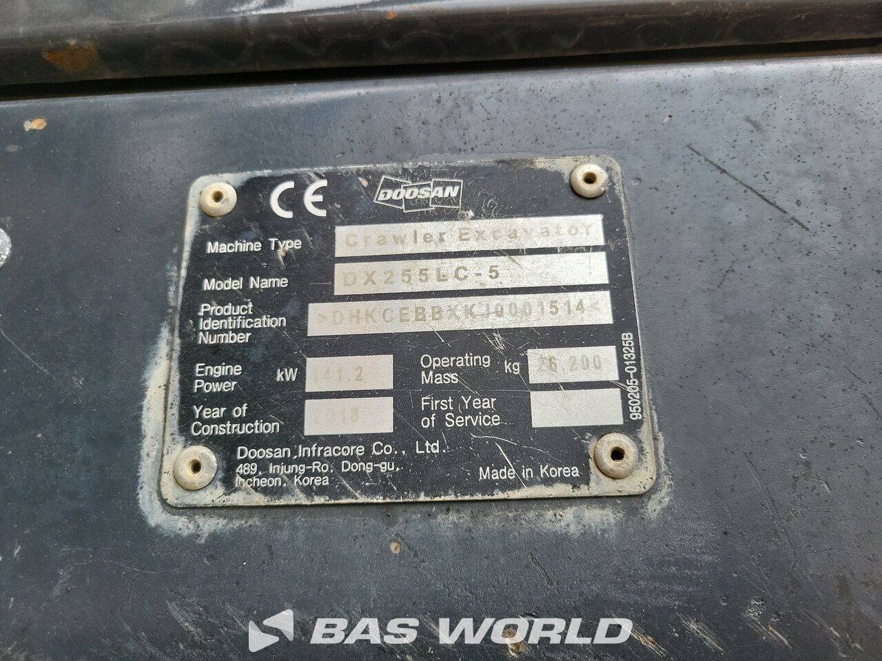 Other : Doosan DX255 LC-5 Bageri gusjeničari