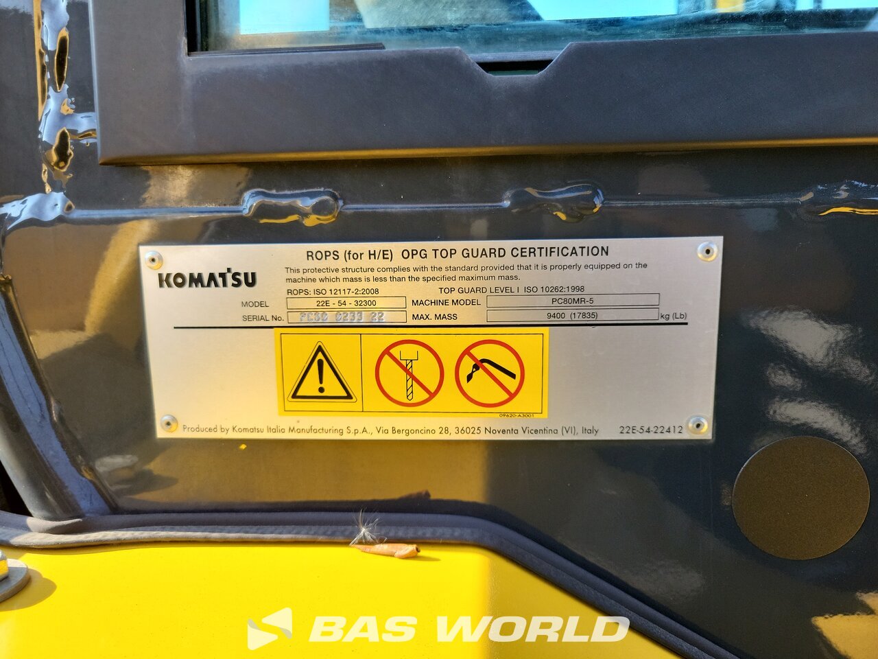 Other : Komatsu PC80 MR-5E0 Mini bager <10t