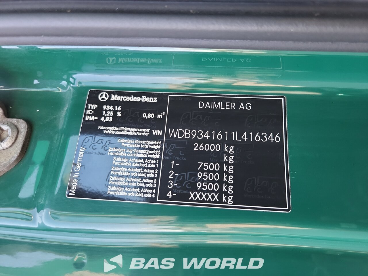 Other : Mercedes Actros 3348 Tractor