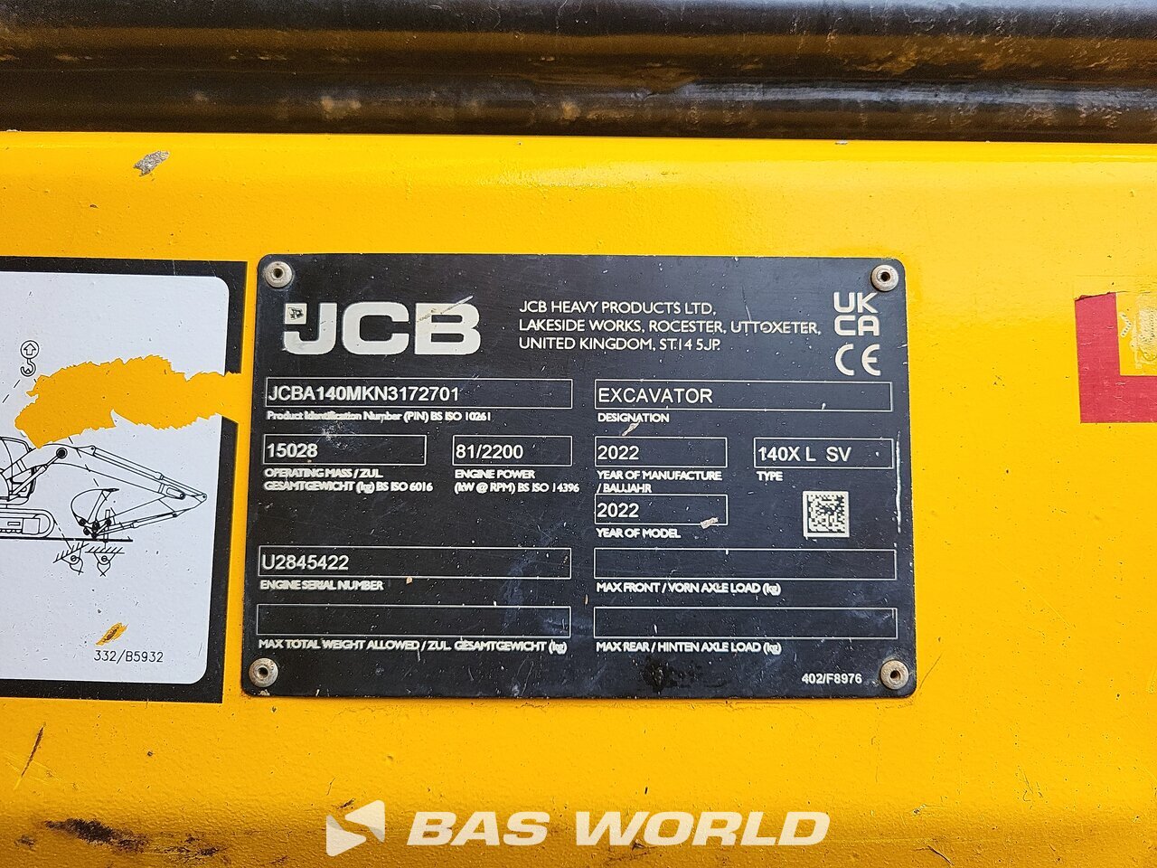 Other : JCB 140X L SV Rupsgraafmachine