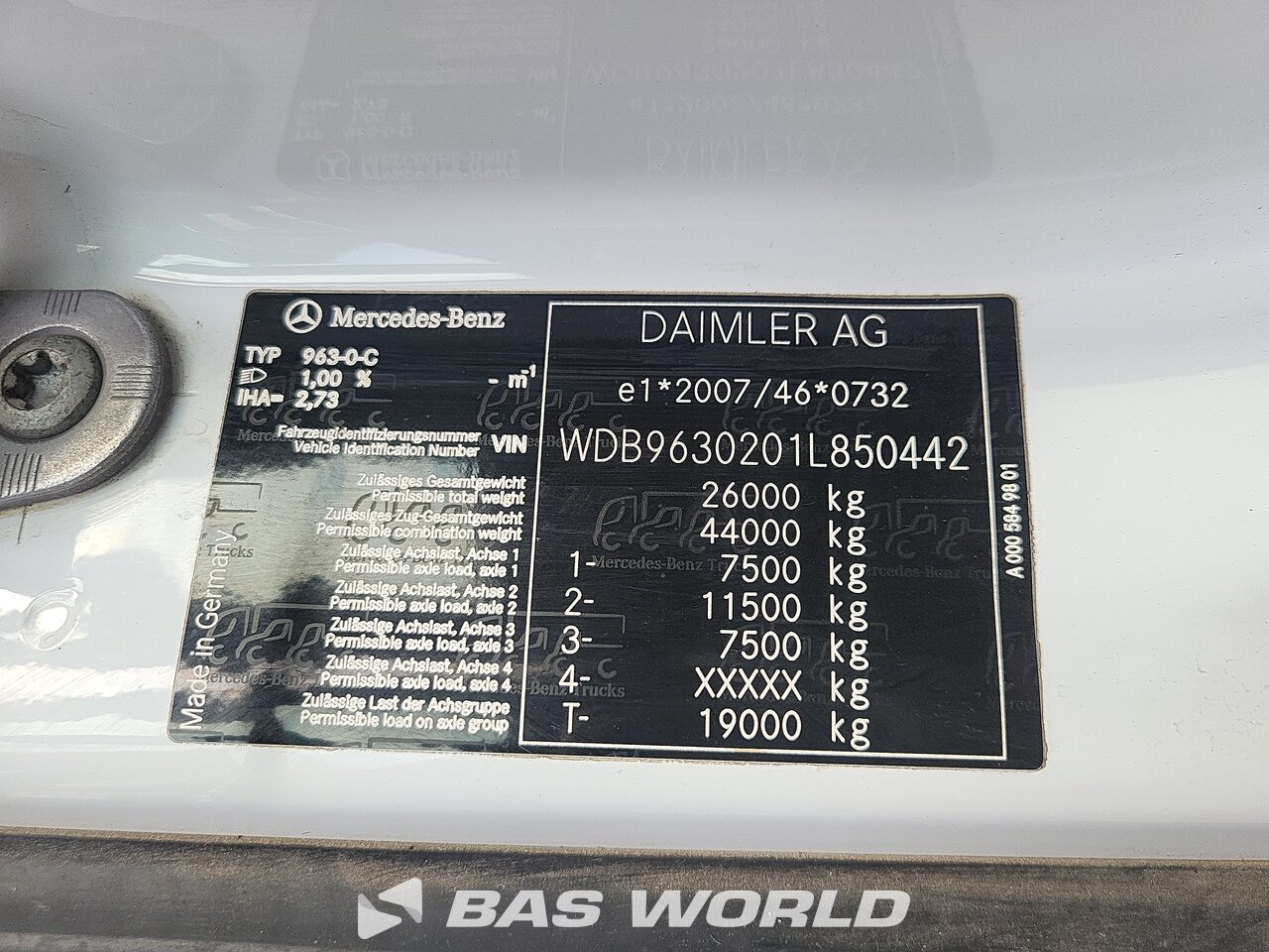 Other : Mercedes Antos 2543 Koukkulava kuorma-auto