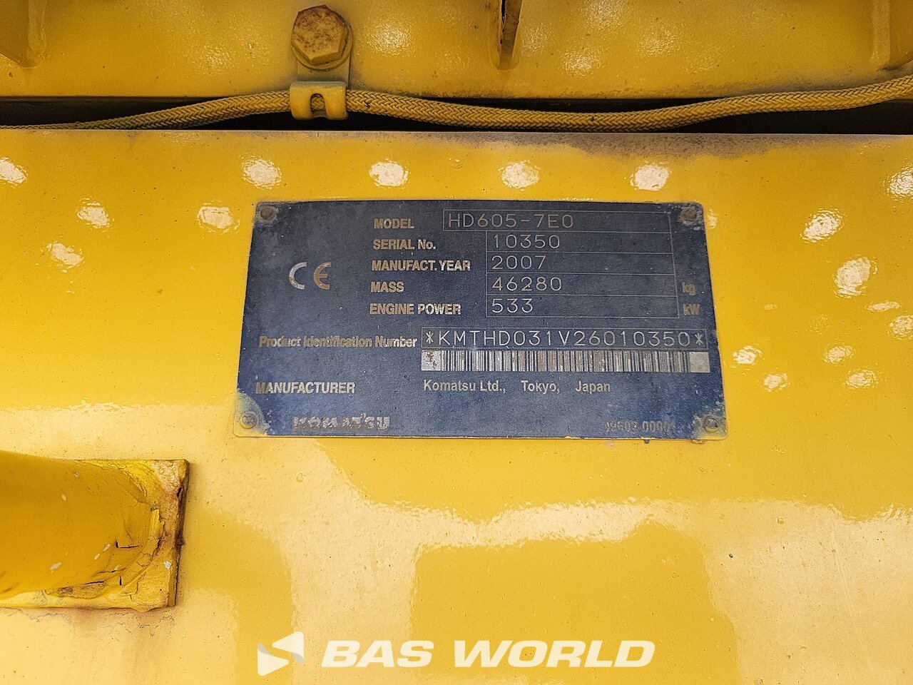 Other : Komatsu HD605 -7E0 Tombereau rigide
