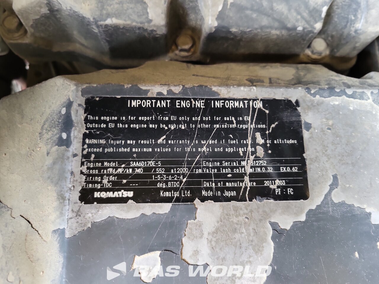 Other : Komatsu HD605 -7E0 Kruti damper