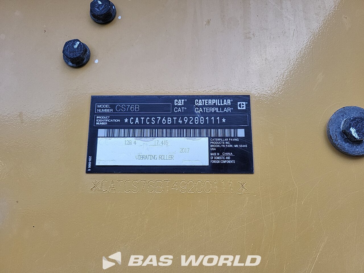 Other : Caterpillar CS76 B مداحل أحادية الأسطوانة