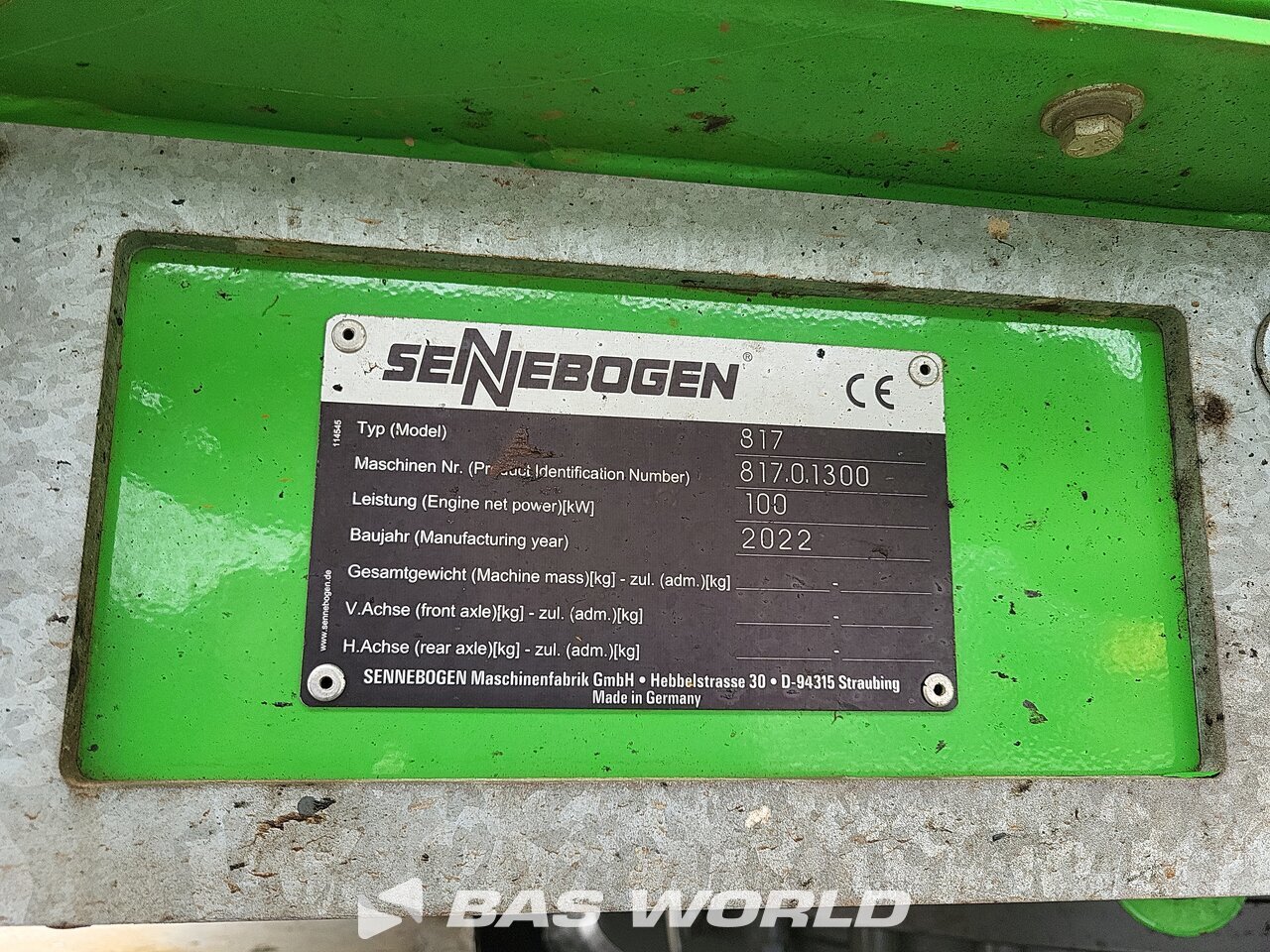 Other : Sennebogen 817 E Отговорник за отпадъците