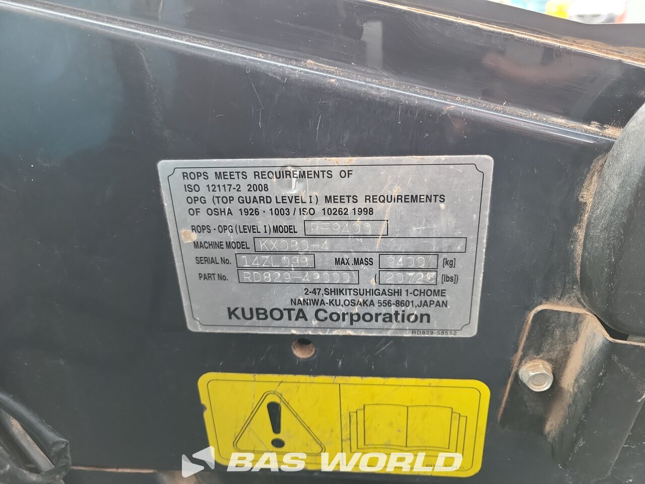 Other : Kubota KX080-4 Mini bager <10t