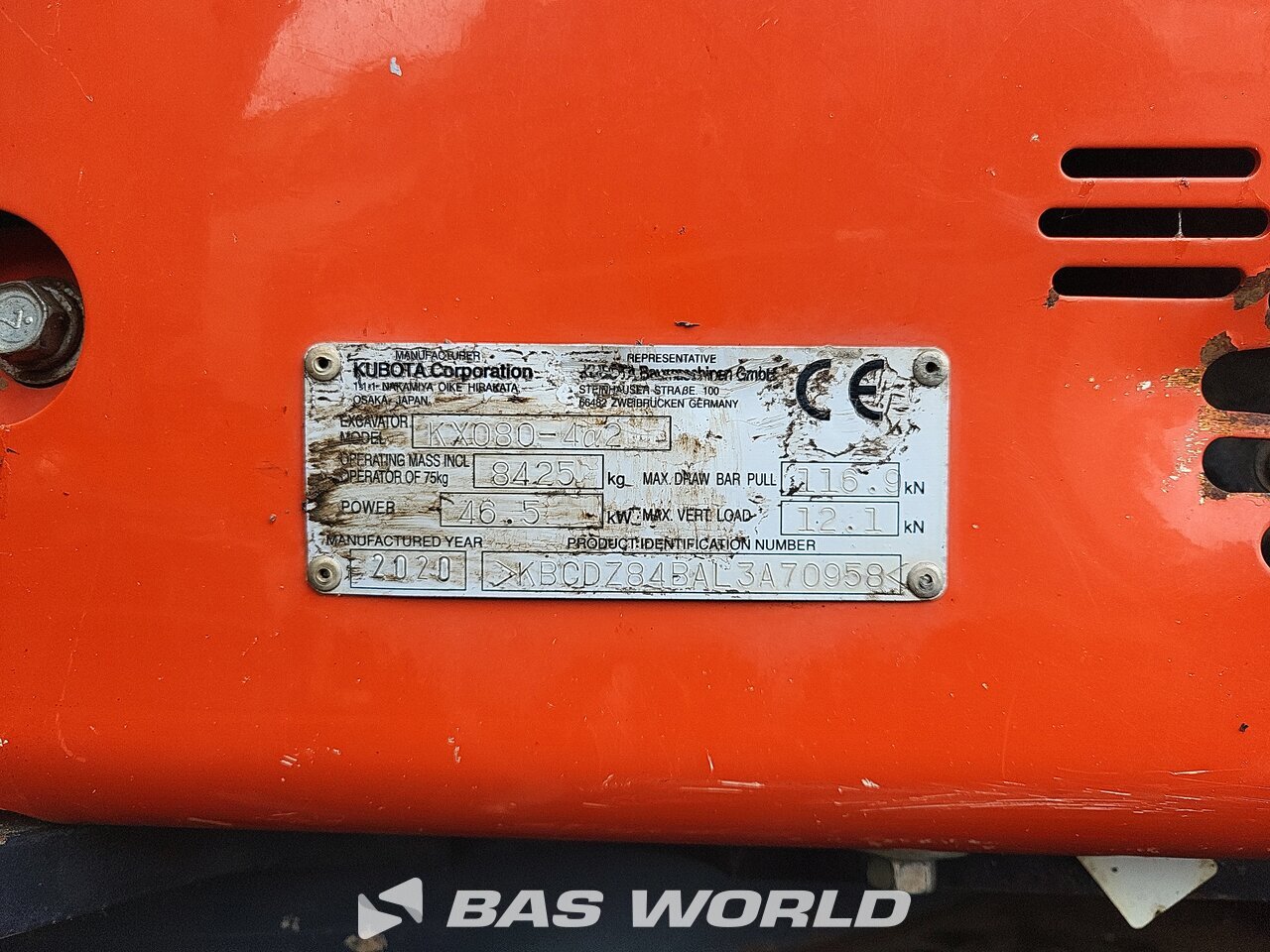 Other : Kubota KX080-4 Mini bager <10t