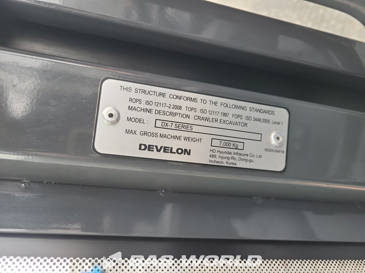 Other : Develon DX62 R-7 Mini bager <10t