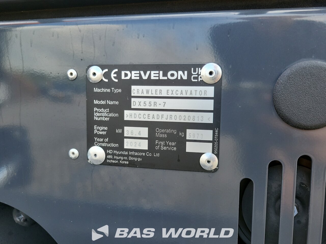 Other : Develon DX55 R-7 Mini bager <10t