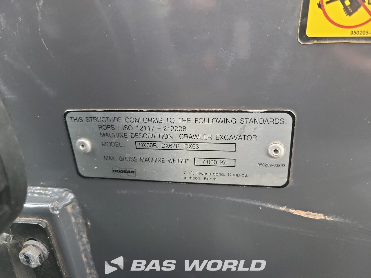 Other : Doosan DX63-3 Mini bager <10t