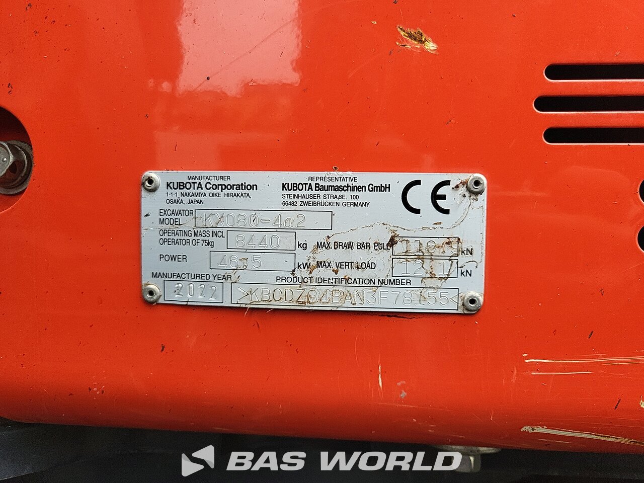 Other : Kubota KX080 -4a2 Minigravere