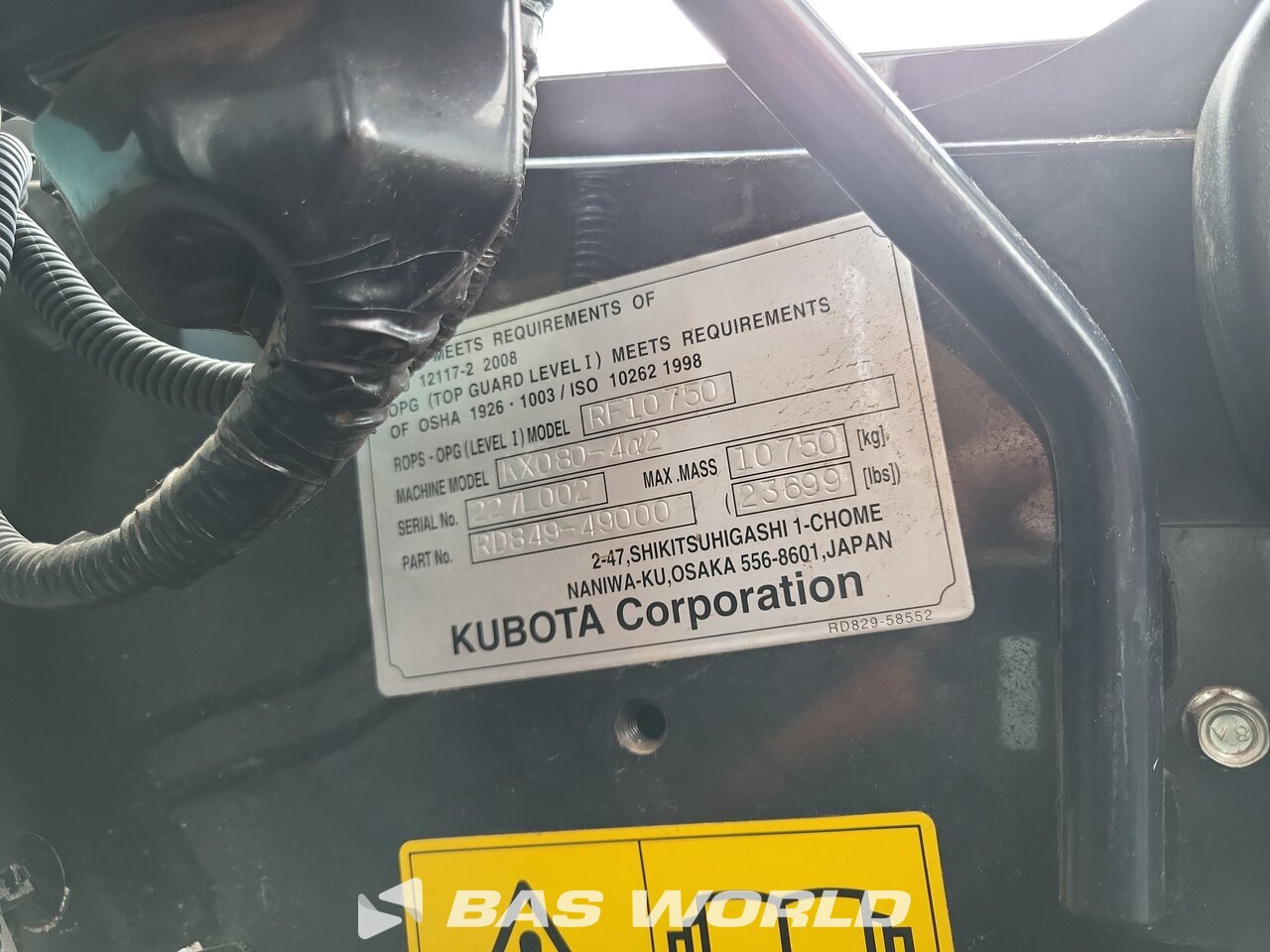 Other : Kubota KX080 -4a2 Mini bager <10t