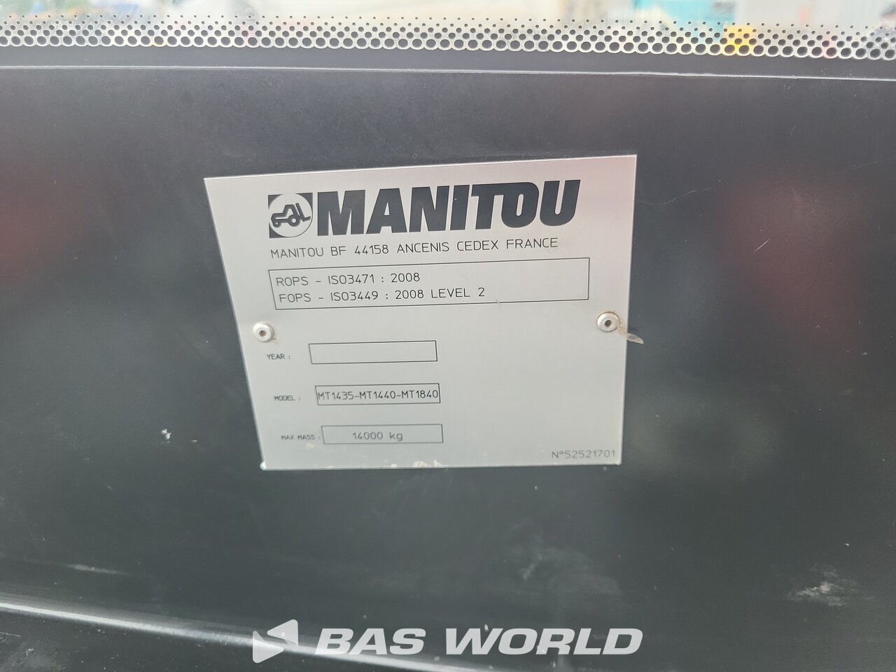Other : Manitou MT1440 رافعة تلسكوبية
