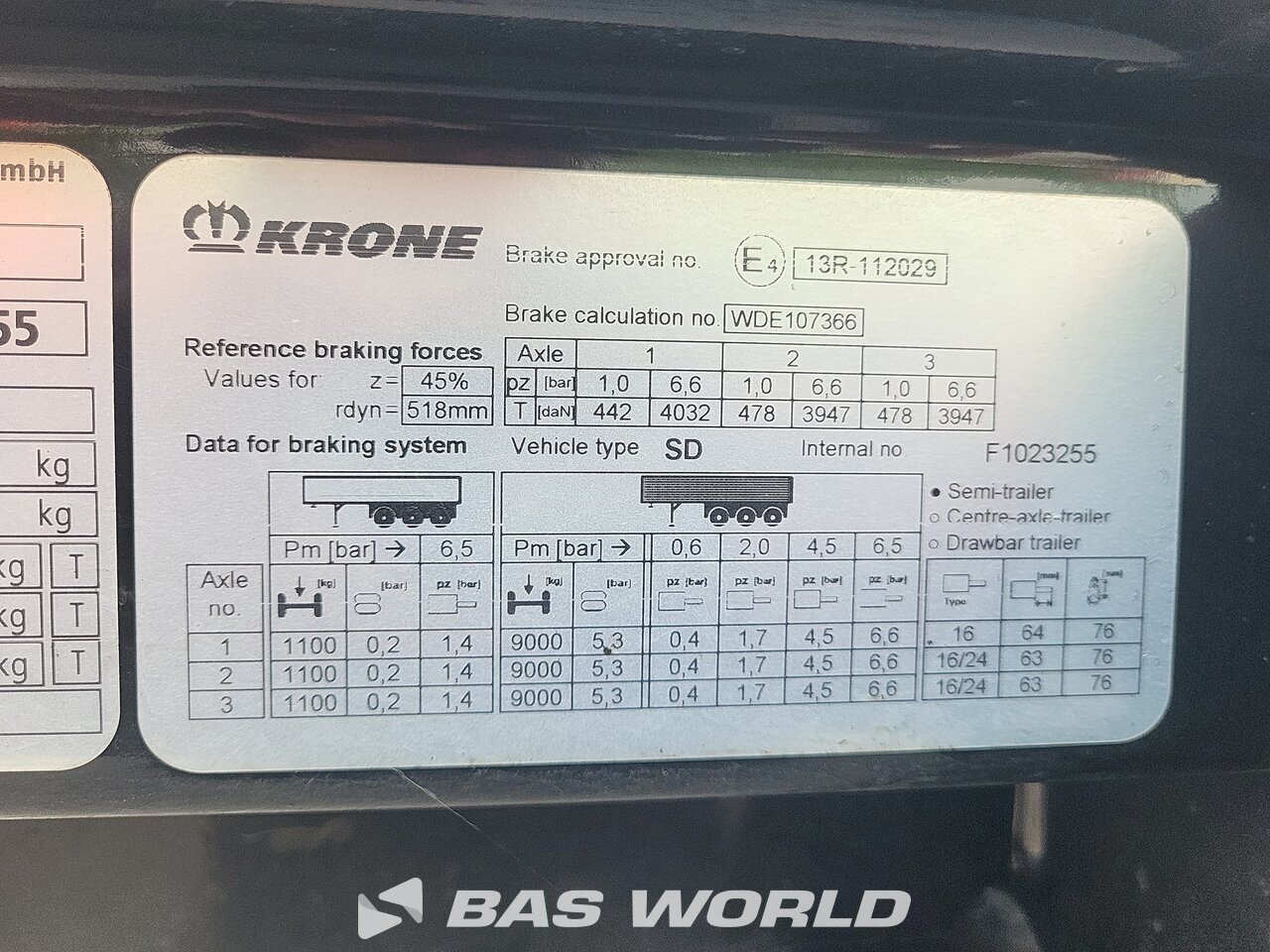 Other : Krone Poluprikolice s ceradom