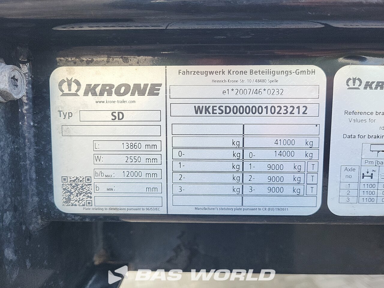 Other : Krone Naczepa plandeka firana