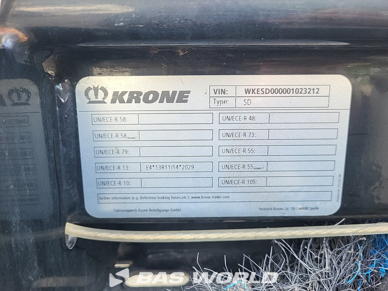 Other : Krone Naczepa plandeka firana