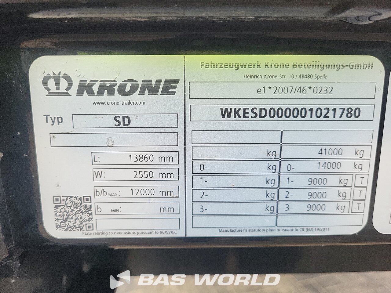 Other : Krone Naczepa plandeka firana