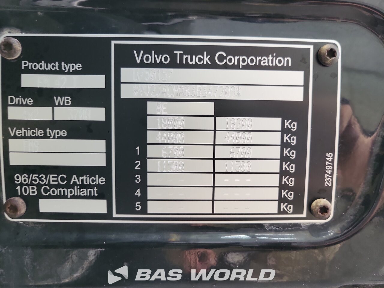 Other : Volvo FM 260 Tracteur routier