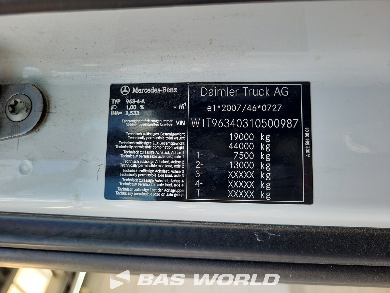 Other : Mercedes Actros 1853 وحدات الجر