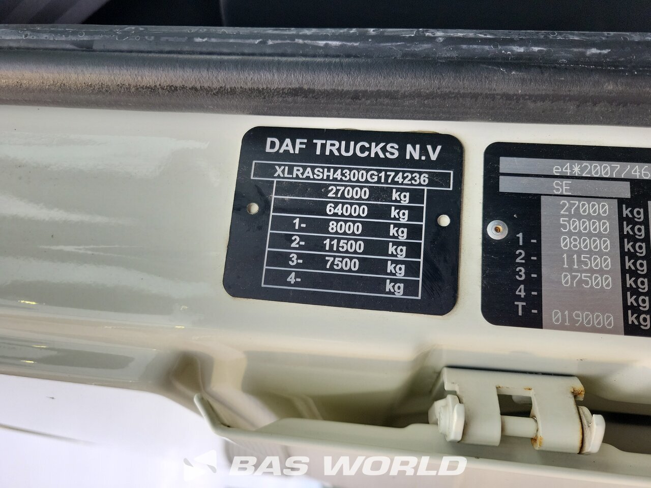 Other : DAF XF 530 Chassi lastbil