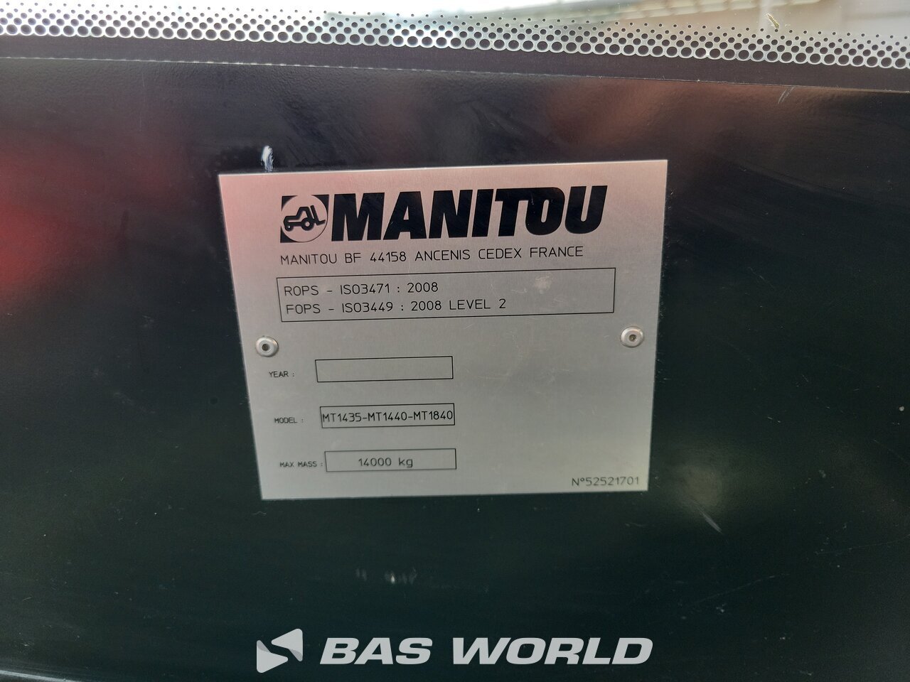 Other : Manitou MT1840 رافعة تلسكوبية