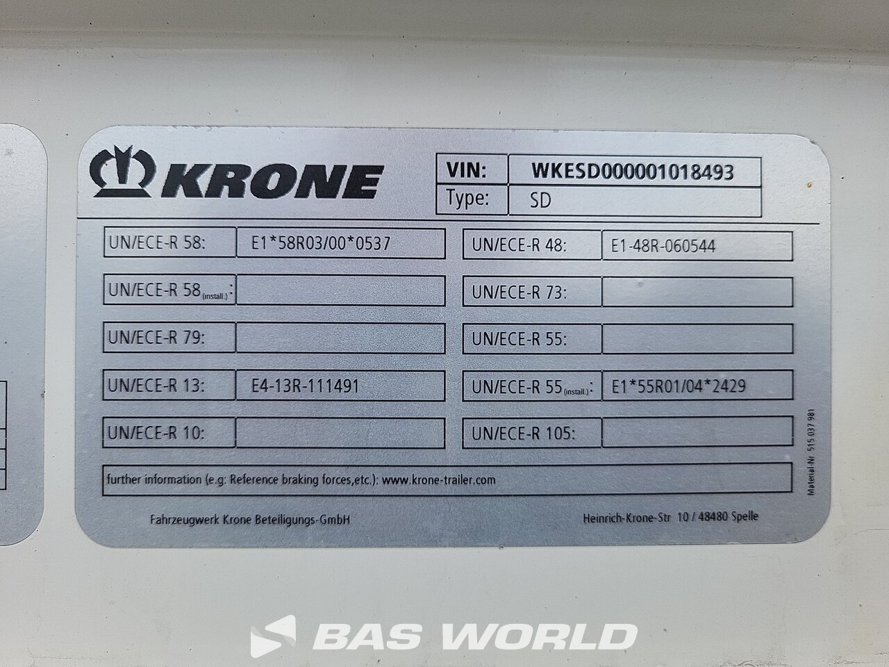 Other : Krone Lukket sættevogn
